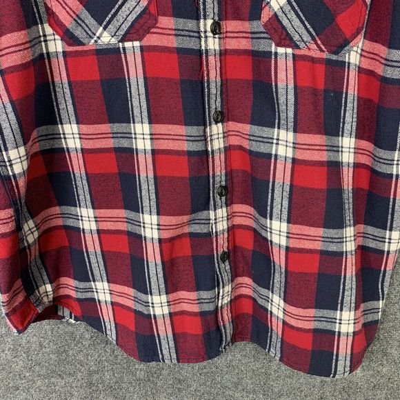 American Eagle Men XXL Athletic Fit Heavy Flannel Shirt  Button Up Warm Cozy - Picture 5 of 14